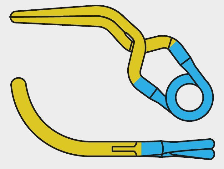 ЯЗЕРГІЛ ТИТАН.ТИМЧАС.СТАНДАРТ.КЛІПСА ЛАТЕРАЛ.ЗАГН. 19,3 мм